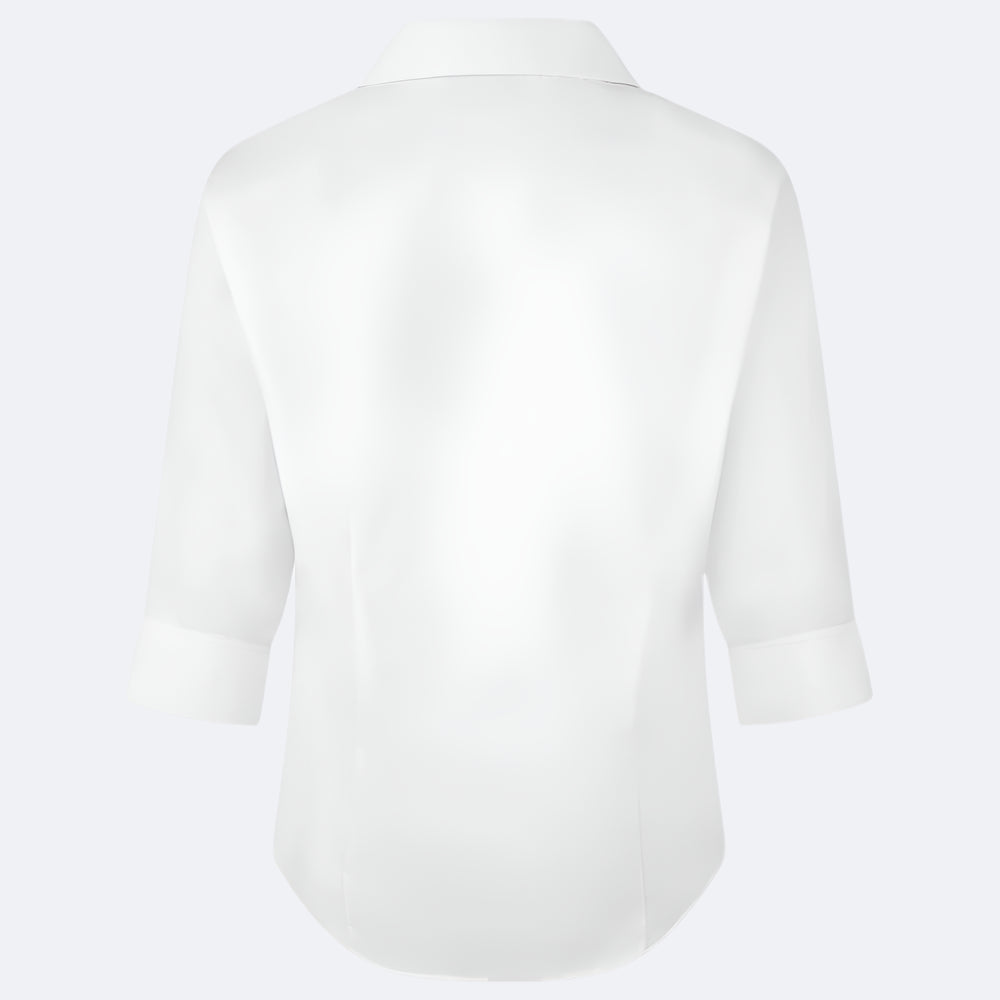 White shirt on a white background