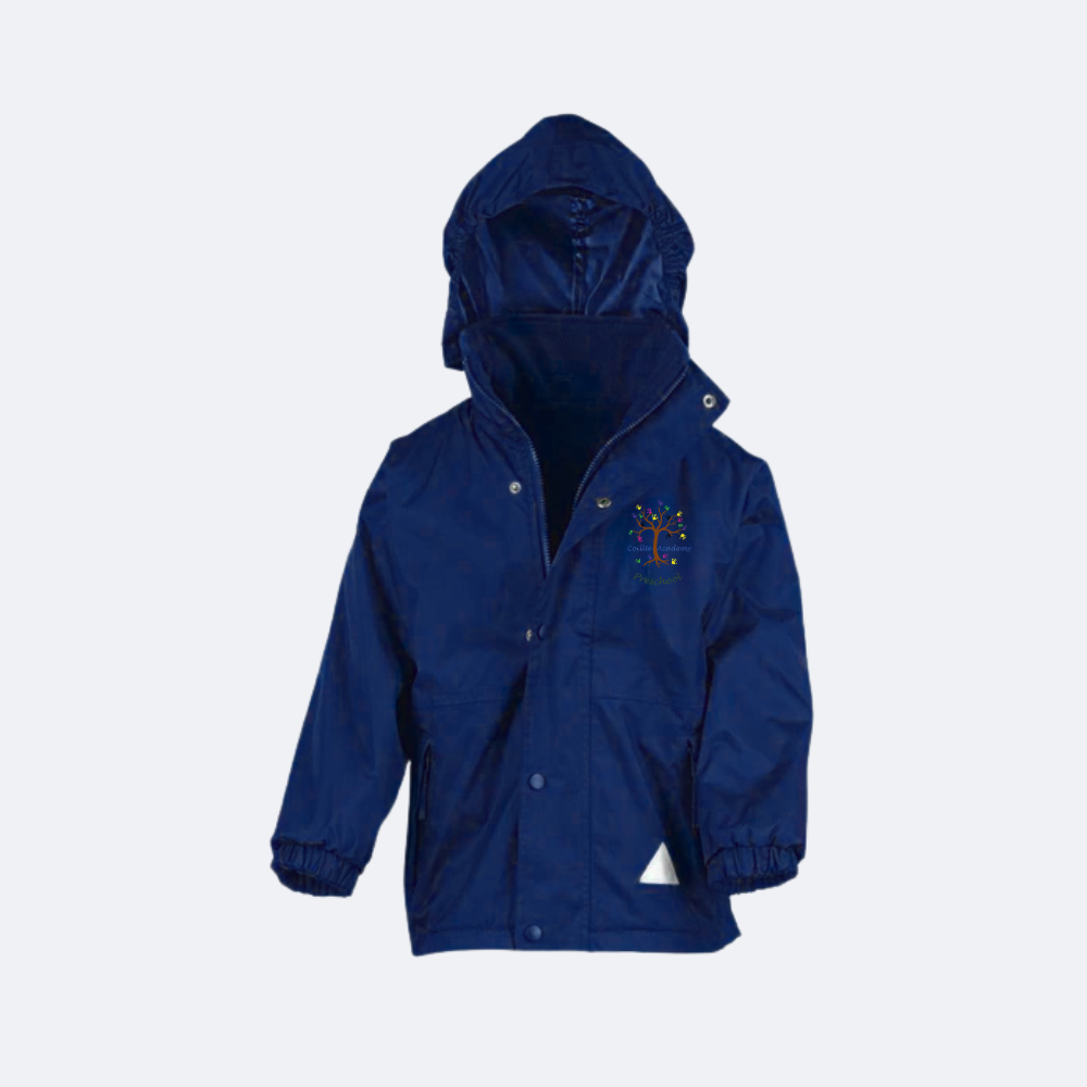 Navy Kids Fleece Lined StormDri 4000 Jacket - Coillte Academy Pre School