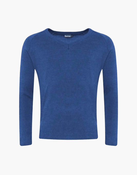 Cotton/Acrylic V-Neck Royal