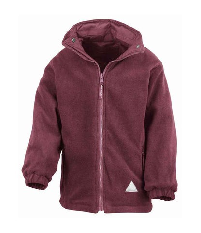 Burgundy Kids Fleece Lined StormDri 4000 Jacket