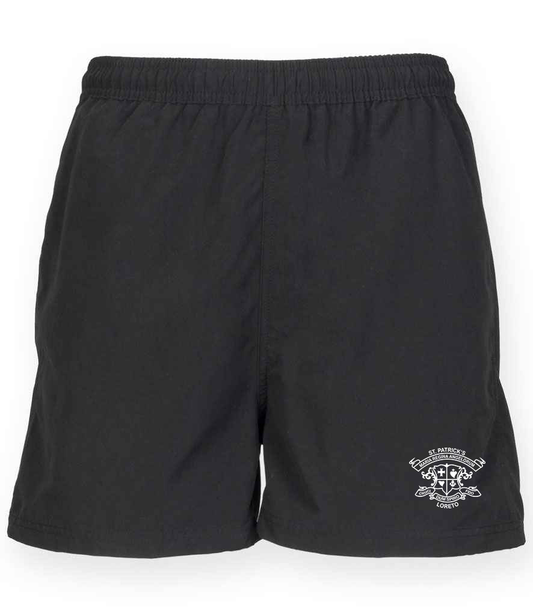 Navy Kids Track Shorts Microfibre St Patricks Bray
